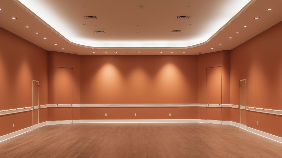 Gypsum ceiling contractor in Abu Dhabi installing modern false ceiling