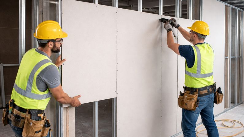 Gypsum partition installation cost UAE for commercial and residential buildings