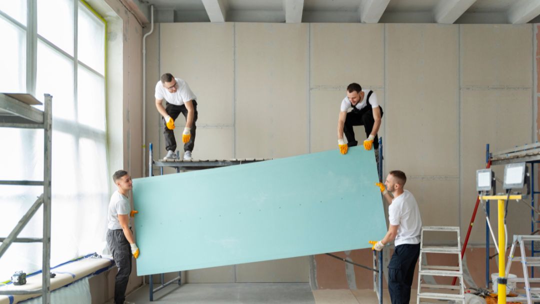 Gypsum board partition price in Dubai for office and residential interior wall systems