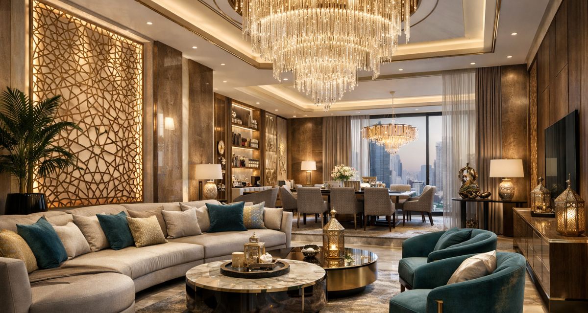 what makes luxury interior designs in abu dhabi