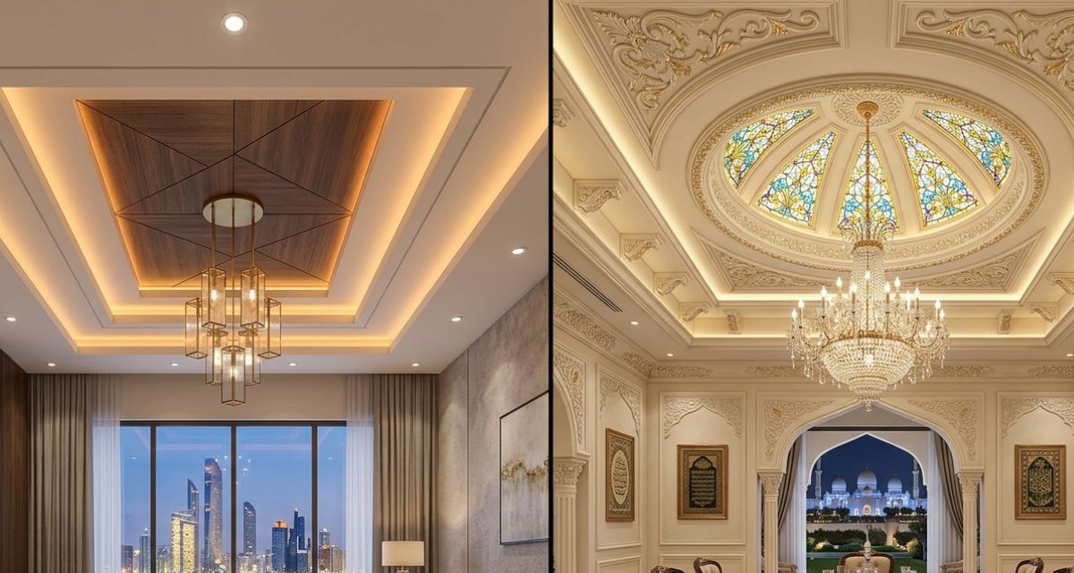 luxury false ceiling design ideas for homes in abu dhabi