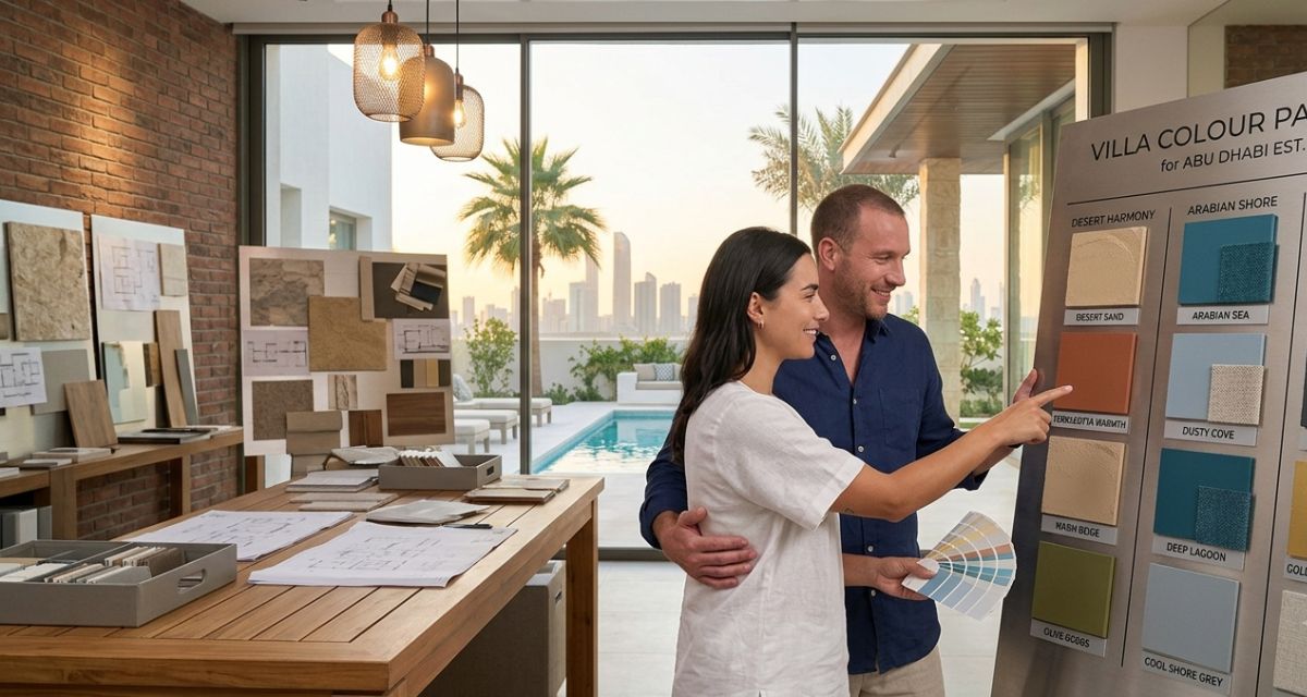 color palette for spacious villas in abu dhabi