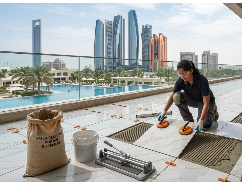 external tile installation
